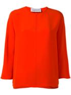 Gianluca Capannolo Round Neck Blouse - Yellow & Orange