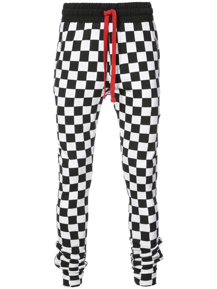 Amiri Checked Track Pants - Black