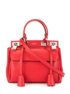 Giambattista Valli Small Padlock Tote - Red