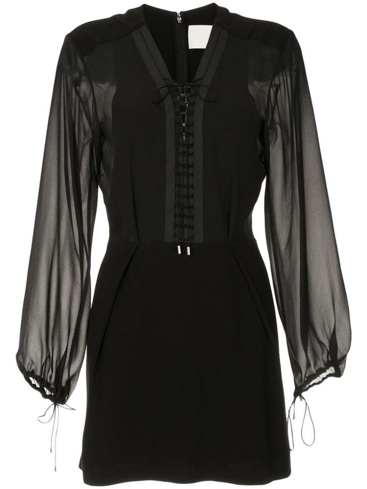 Dion Lee Sheer Lacing Dress - Black