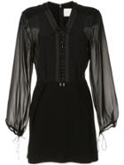 Dion Lee Sheer Lacing Dress - Black