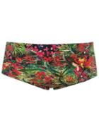 Lygia & Nanny Floral Print Swim Trunks, Men's, Size: 44, Green, Polyamide/spandex/elastane