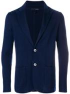 Lardini Knitted Blazer - Blue