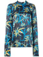 Marni Floral High Collar Blouse - Multicolour