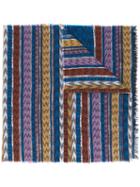 Missoni - Zig Zag Crochet Knit Scarf - Women - Cotton/modal - One Size, Blue, Cotton/modal