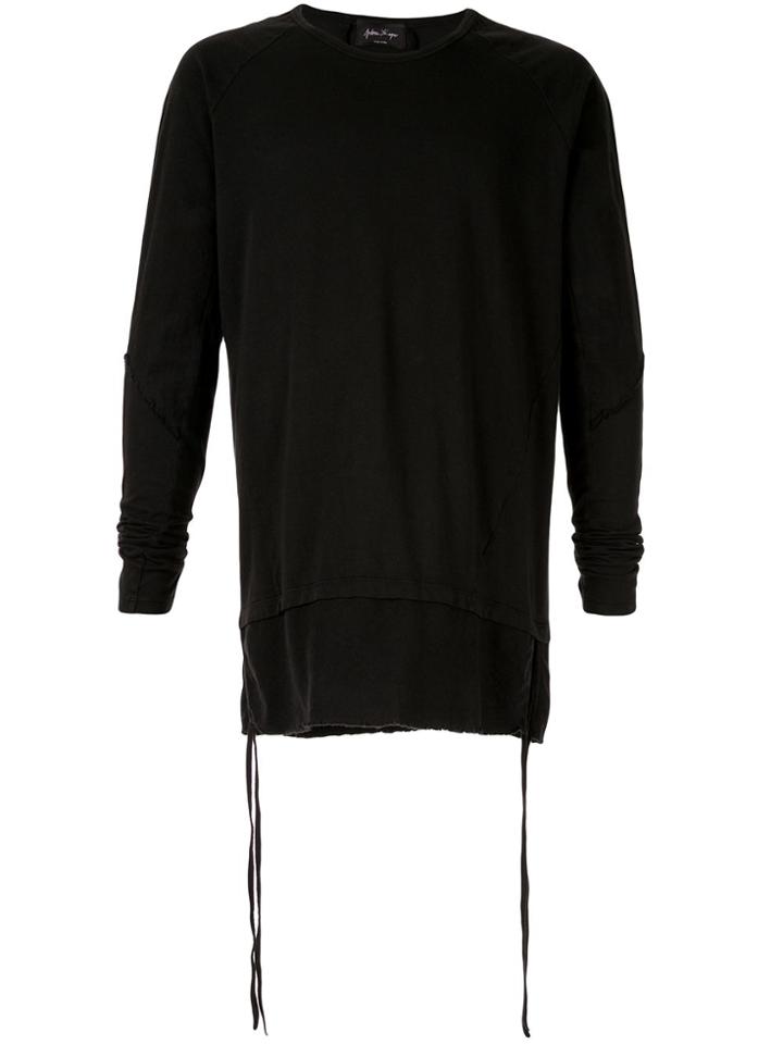 Andrea Ya'aqov Layered Hem Top - Black