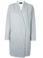 Rag & Bone Oversized Mid-length Coat, Women's, Size: 2, Grey, Wool