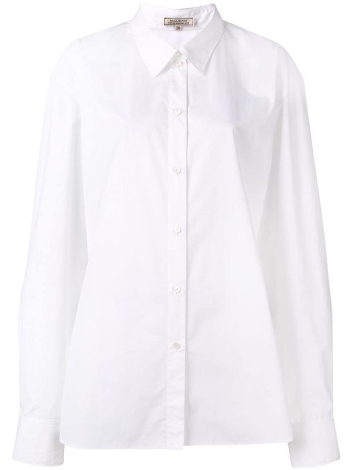 Nina Ricci Oversized Logo Shirt - White