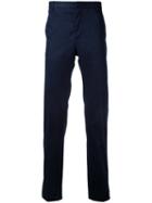 Cerruti 1881 Straight Leg Trousers, Men's, Size: 48, Blue, Cotton