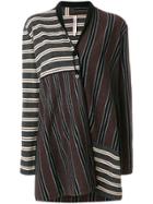 Antonio Marras Striped Cardi-coat - Brown