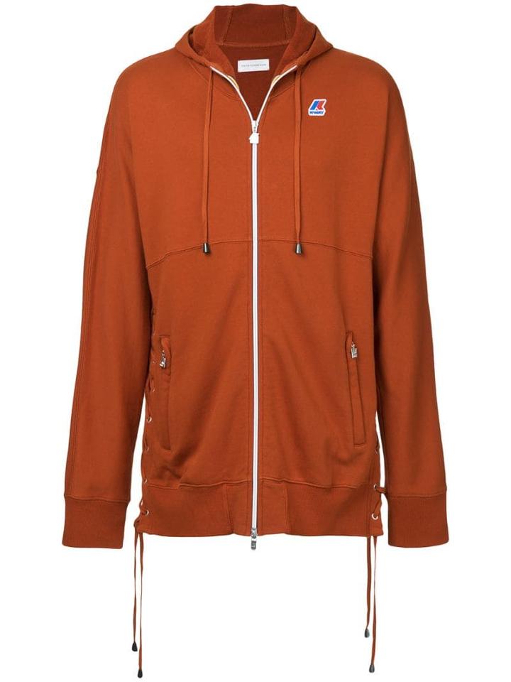 Faith Connexion Logo Patch Zip Hoodie - Yellow