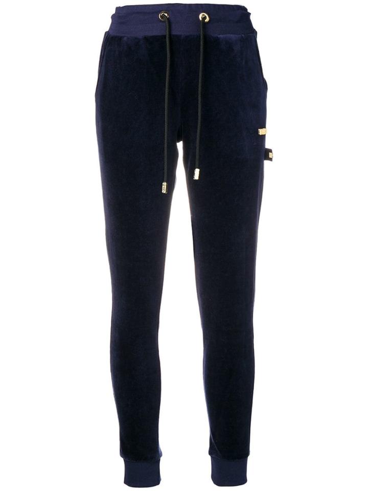 Gcds Logo Plaque Track Pants - Blue