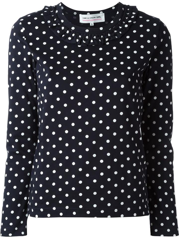 Comme Des Garçons Girl Polka Dot Sweater