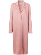 Mansur Gavriel Cashmere Narrow Buttonless Coat - Pink
