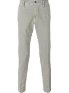 Incotex Front Pleated Trousers, Men's, Size: 31, Grey, Cotton/spandex/elastane
