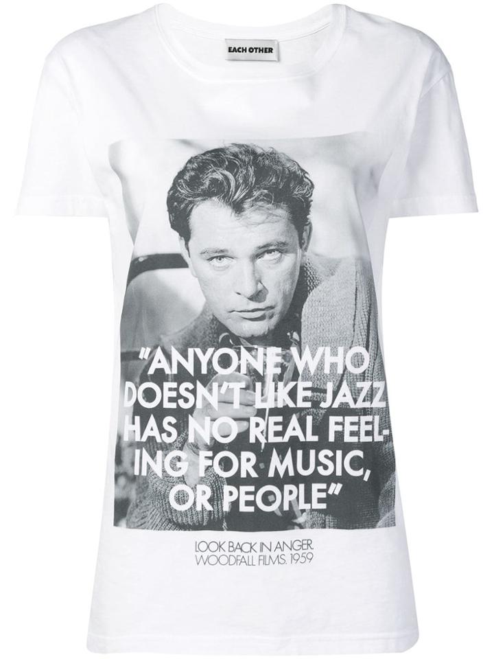 Each X Other Woodfall Films X Robert Montgomery Anyone T-shirt - White