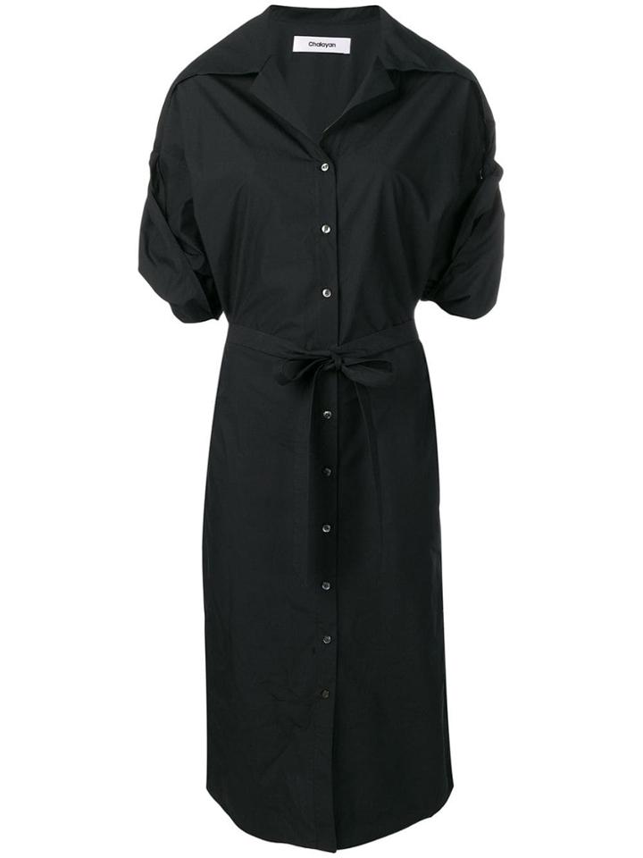 Chalayan Poplin Shirt Dress - Black