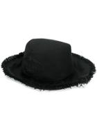 Prada Distressed Detail Hat - Black
