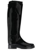 Ann Demeulemeester Knee Strap Boots - Black