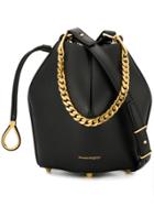 Alexander Mcqueen Bucket Chain Shoulder Bag - Black
