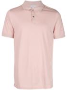 Sunspel Plain Polo Shirt - Pink
