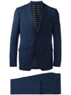 Etro Newmileto Suit, Men's, Size: 54, Blue, Wool/polyester/acetate/cupro