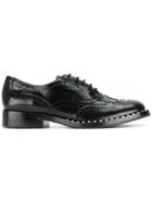 Ash Wing Soft Brogues - Black