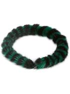 Mary Katrantzou Mink Twisted Collar, Women's, Black