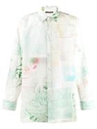 Acne Studios Map Print Shirt - White