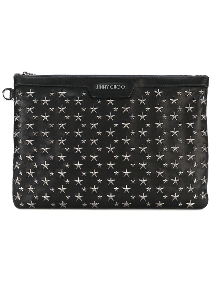Jimmy Choo Derek Studded Document Holder - Black