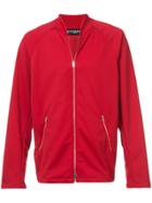 Mastermind World Skull Print Back Bomber Jacket - Red
