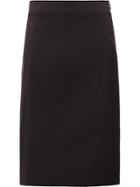 Prada Stretch Cotton Pencil Skirt - Black