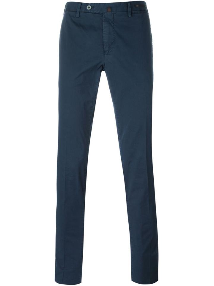 Pt01 Super Slim Fit Trousers, Men's, Size: 54, Blue, Cotton/spandex/elastane