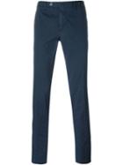 Pt01 Super Slim Fit Trousers, Men's, Size: 54, Blue, Cotton/spandex/elastane
