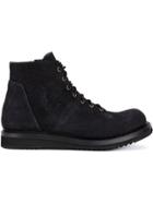 Rick Owens Lace Up Ankle Boots - Black