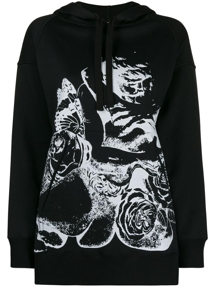 Valentino X Undercover Lovers Print Hooded Sweatshirt - Black