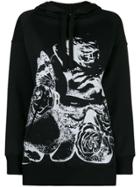 Valentino X Undercover Lovers Print Hooded Sweatshirt - Black