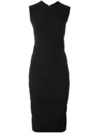 Rick Owens Sleeveless Fitted Dress, Women's, Size: 40, Black, Polyester/polyurethane