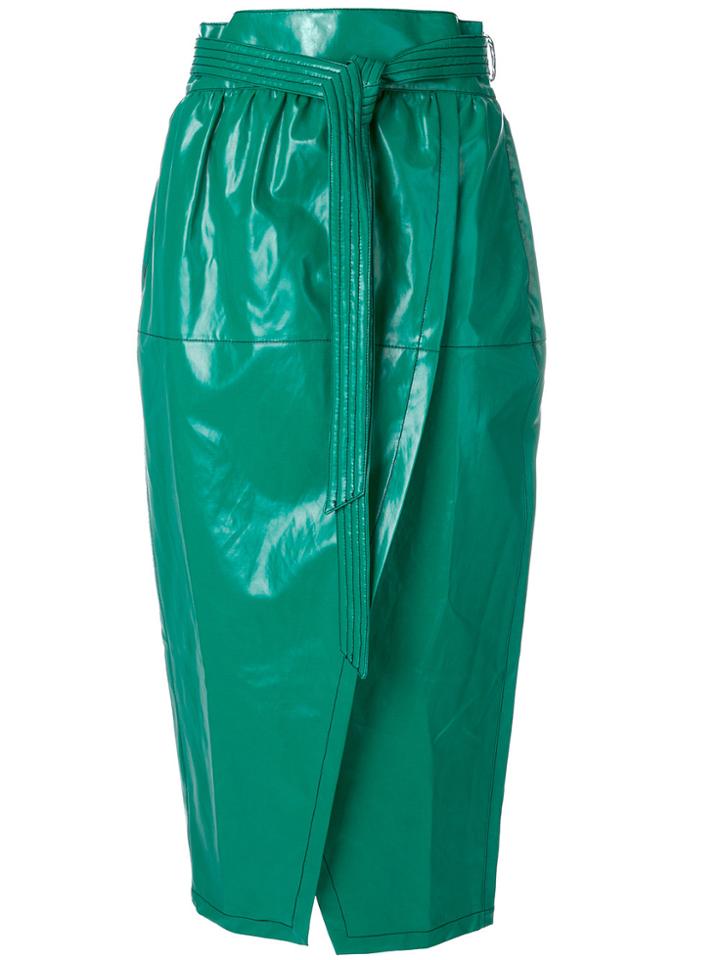 Philosophy Di Lorenzo Serafini Wrap Around Midi Skirt - Green
