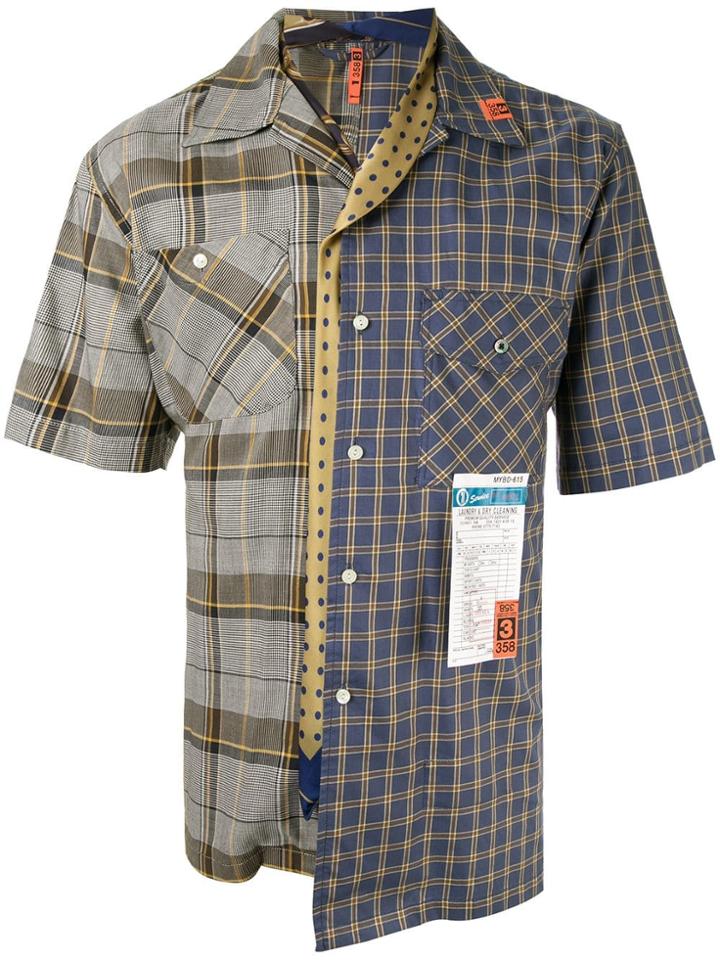 Maison Mihara Yasuhiro Multiple Check Pattern Shirt - Multicolour