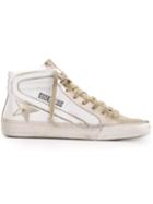 Golden Goose Deluxe Brand Slide Hi-top Sneakers, Men's, Size: 41, White, Leather/rubber