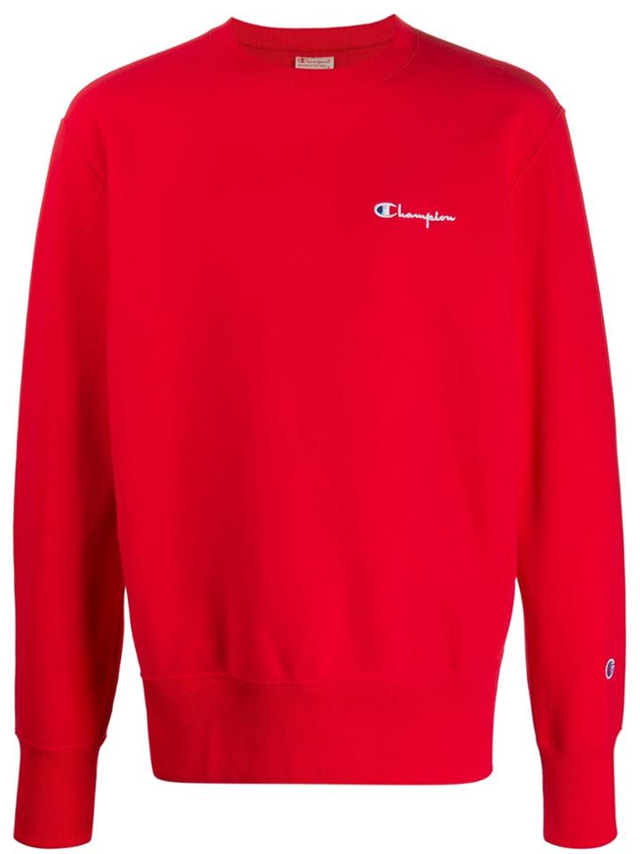 Champion Crew-neck Sweatshirt - Red