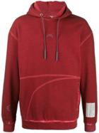 A-cold-wall* Flat Overlock Hoodie - Red