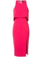 Jay Godfrey - Layered Dress - Women - Polyester/spandex/elastane - 4, Pink/purple, Polyester/spandex/elastane