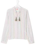 American Outfitters Kids Teen Metallic Striped Blouse - Multicolour