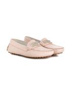 Montelpare Tradition Teen Moccasin Shoes - Pink