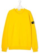 Stone Island Junior Long Sleeved Sweater - Yellow