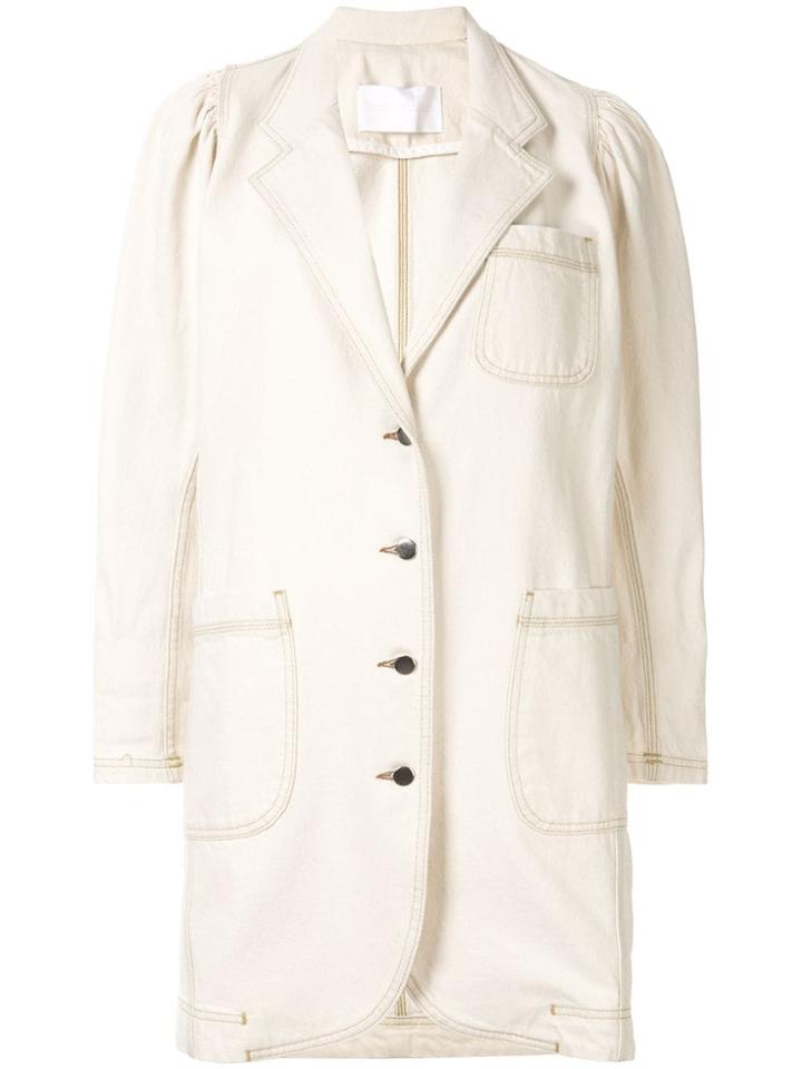 Ingorokva Lynette Long-line Jacket - White