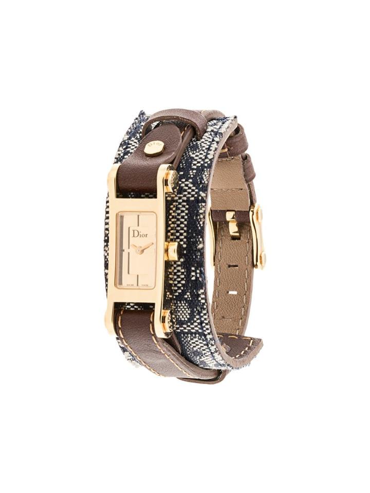 Christian Dior Pre-owned Trotter Print Watch - Brown