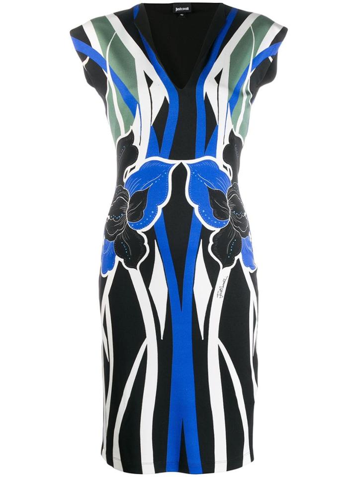 Just Cavalli Printed Day Dress - Blue